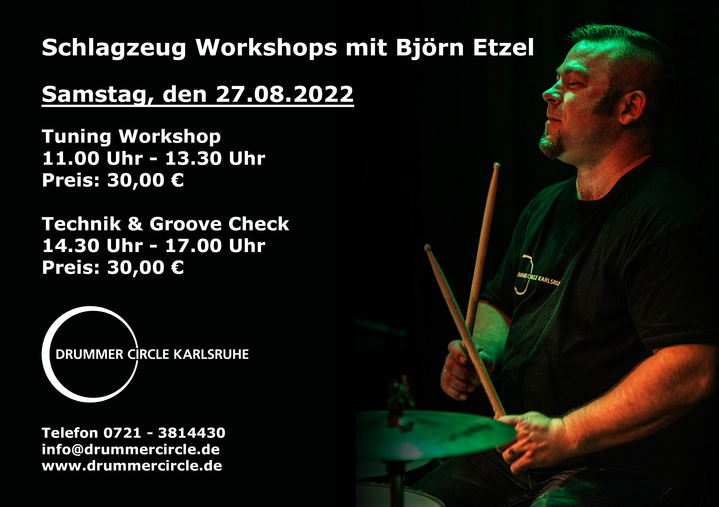 Schlagzeug Workshops mit Björn Etzel